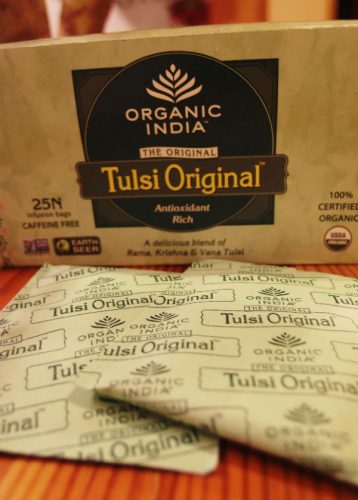 ORGANIC INDIA トゥルシーのお茶.。たくさん入っていて嬉しい。
